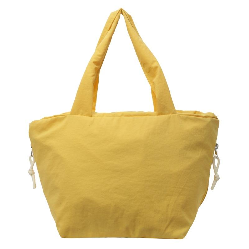 

Летняя новая большая вместительная повседневная плечевая тканевая сумка для путешествий, досуга, студенческая, женская жёлтый