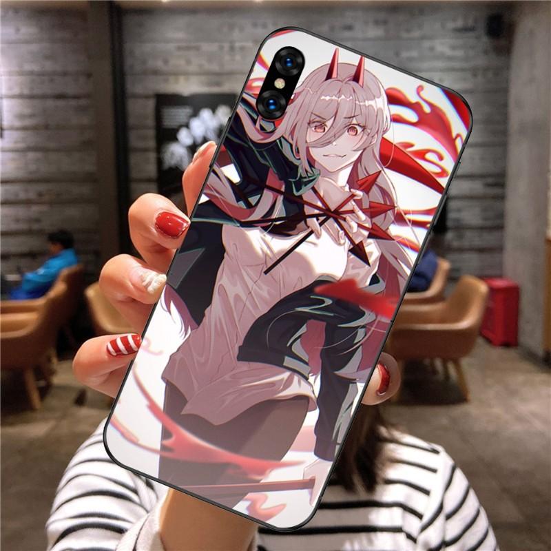 Chainsaw Man Anime Handyhülle für Xiaomi Mi 12 11T 10T 9T Lite Pro Ultra Note 10 Poco F3 F4 X4 GT Weiche Schwarze Handyhülle