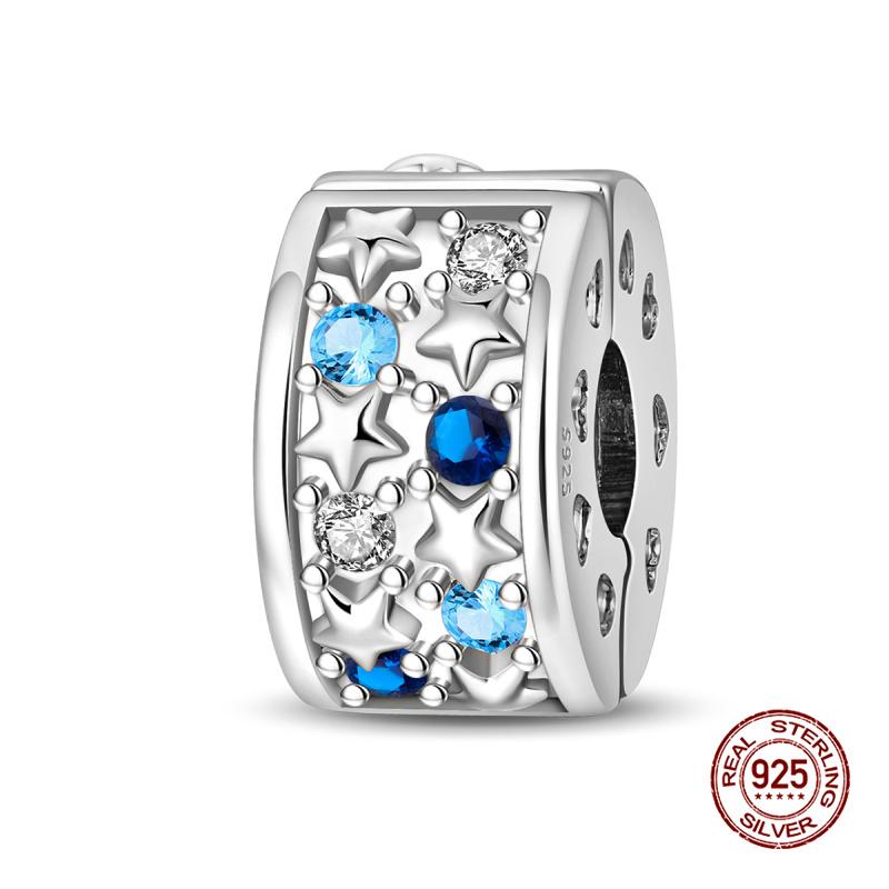 Charms Copper Starlight Secret Realm Safety Buckle Charm Bead Fit 3Mm Original Bracelet Women Diy Fine Jewelry Gift