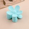 Large Size 7cm Fashion Flower Hair Claws Colourful Ponytail Hair Accessories Matte Hair Claw Clips For Women Girls