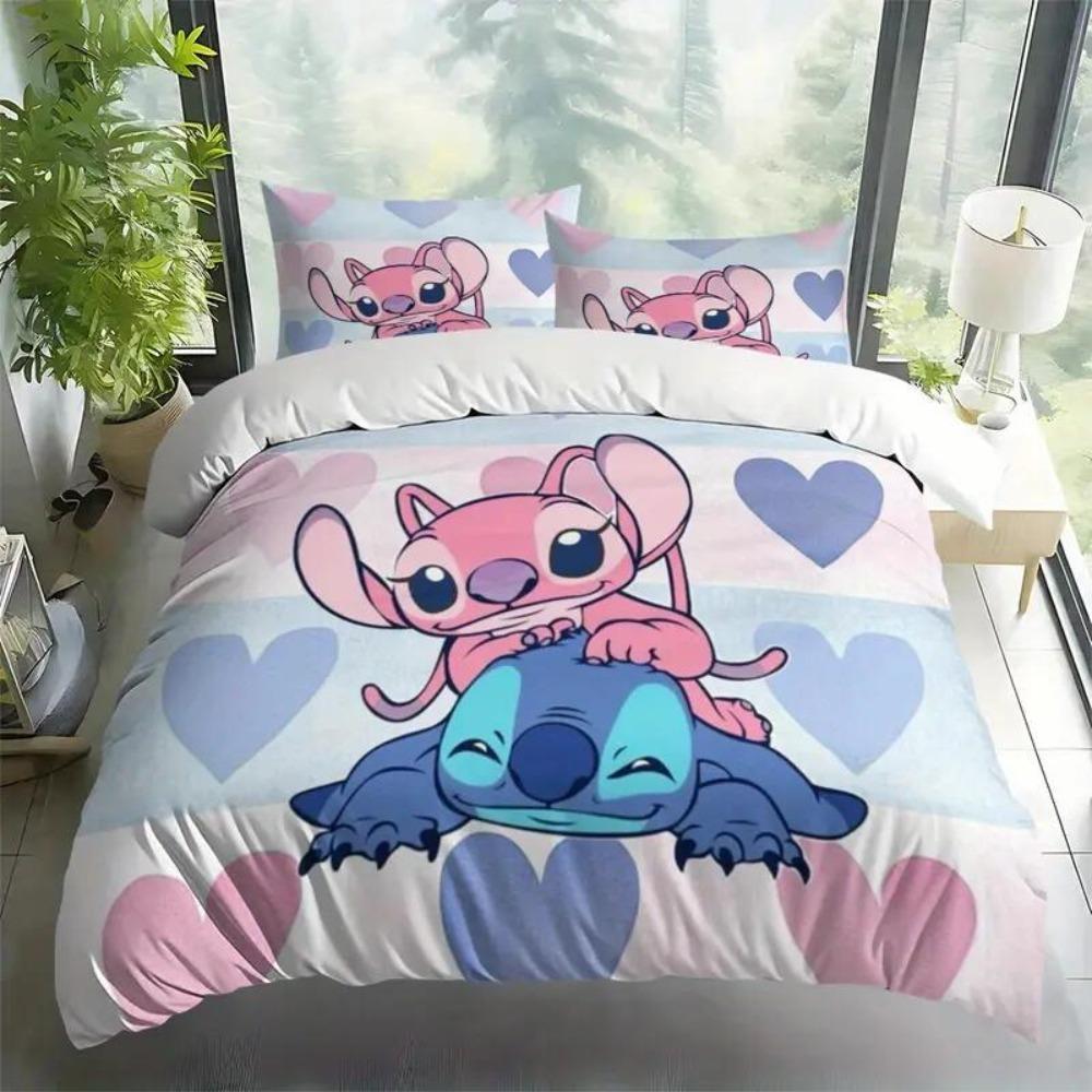 Stitch Duvet Cover pillowcase Bedding Bedroom Decoration Children Gift adult Single Double bed Large Duvet Cover