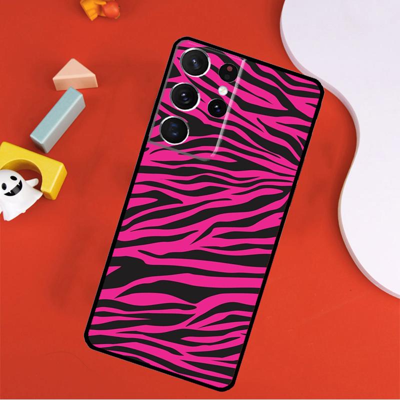 Black White Zebra Stripe Phone Case For Samsung Galaxy S25 Ultra S9 S10 S20 FE S21 S22 S23 S24 Plus S24 Ultra Cover