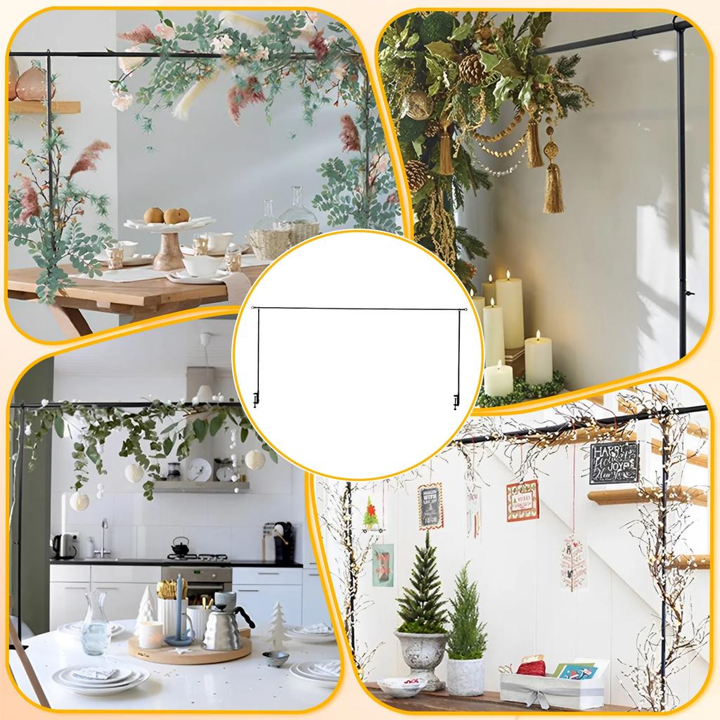 Adjustable Over The Table Rod Metal Table Arch with Clamp Party Tabletop DIY Decoration Accessorieies for Wedding Birthday Party