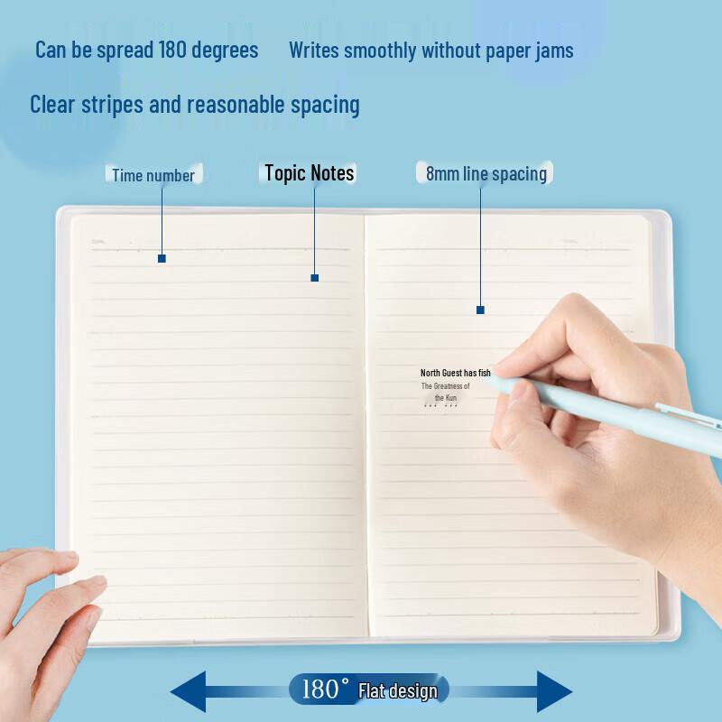 Deli T3272 32K Glass Clear Notebook
