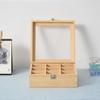 Dustproof Jewelry Organizer Wooden Tea Box Holder Tea Bag Storage Boxes  Kitchen Bar
