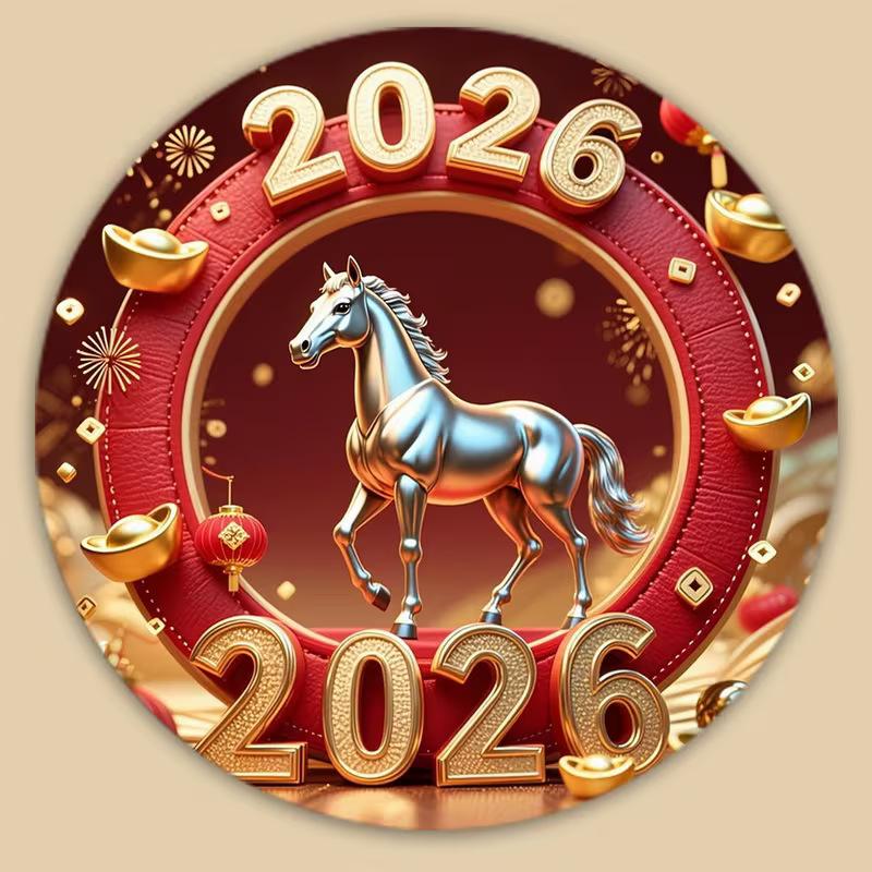 מגנטים למקרר פסטיבל האביב 2026 אקרילי שטוח דו-ממדי דקורטיביים אישיים למקרר וארון
