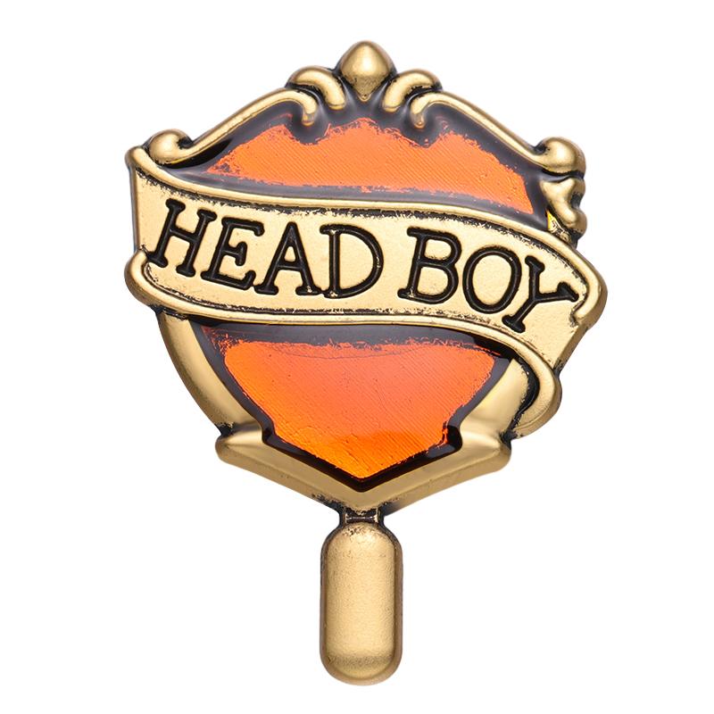 Head Girl Boy Medal Enamel Pins School Kids Reward Brooch Lapel Badges Jewelry Girl Boys Incentive Student Friends Gift Jewelry