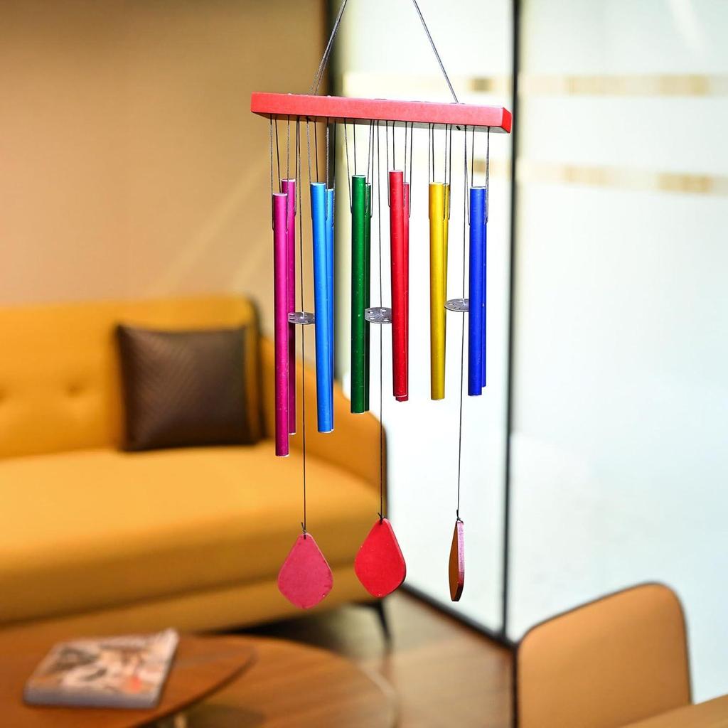 Harmony Multi-Color Wind Chimes for Bedroom & Living Room – Soothing Home Décor, Housewarming, Balcony & Garden Hanging Decoration