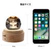 Mozalida Music Box Perfect As a Birthday Christmas Snow Globe Day Moon or for with Ambient Bedside LED USB and Projection Handmade Wooden Interior
