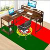 Portugal flag Polyester Carpet, Soft Indoor Mat for Office Chair, Living Room, Computer Desk - Decorative Home Office Rug Design