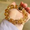 Citrine Yellow Crystal Bracelet for Women: Elegant Design, Light Luxury, Wealth-Attracting Hand Jewelry