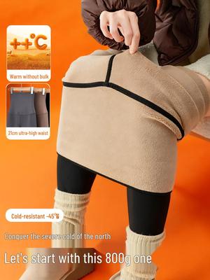 Northeast Travel High Waist Women's Winter Yoga Pants: Extra-Thick, Cold-Proof, Warm Shark Skin Cotton Leggings