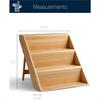 Bamboo Spice Rack Organizer for Kitchen Cabinet Countertop Display Shelf 3 Tier Shelf Space Organizer for Kitchen and Bathroom