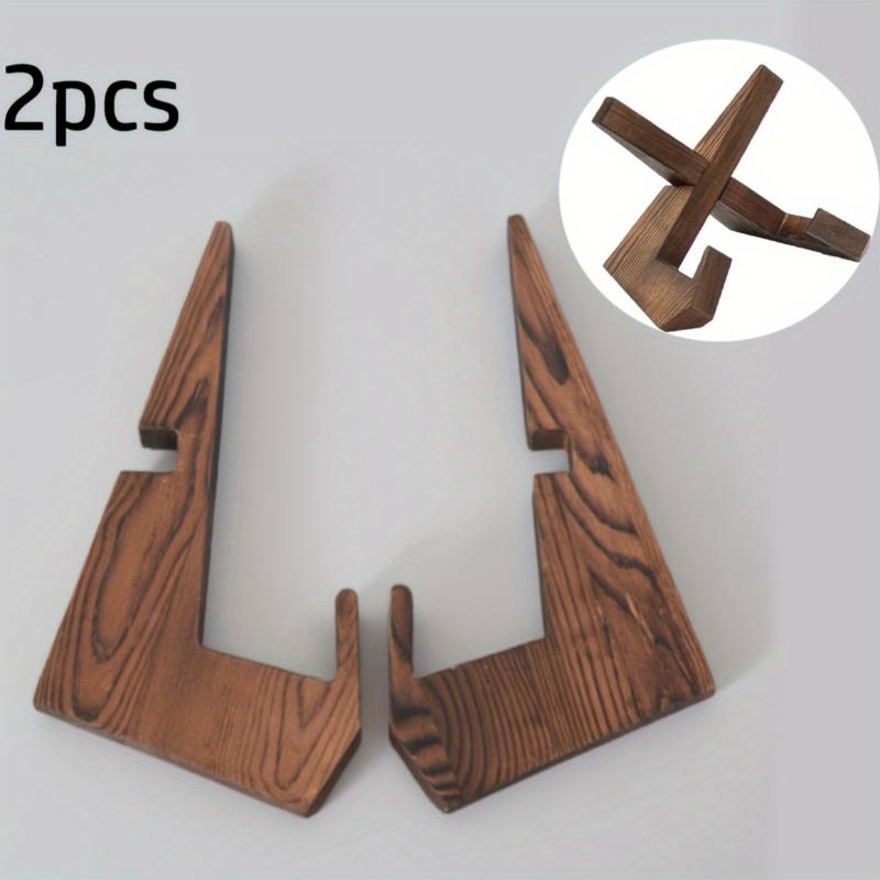 1pcs Wooden Cookbook Stand Flat Stand Base Kitchen Reading Stand Wooden Record Stand