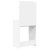 Bedroom Dressing Table with Shelf White 80 x 39.6 x 135 cm