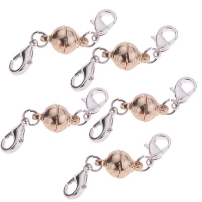5 Piece Round Oval Ball Two Parts Lobster Clasp for DIY Jewelry Craft