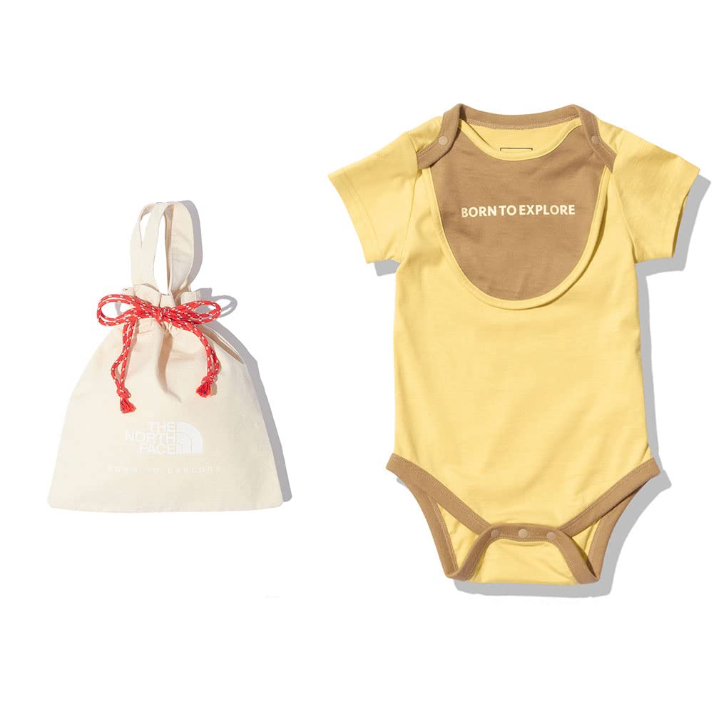 

The North Face Short Sleeve Romper and Unisex Baby Baby Size 80 2-Piece Bib, Bib, Gift, Sunlight,