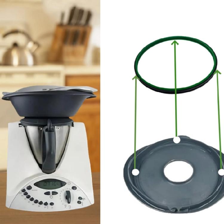 Küchenmaschine Dichtringe Mixer Zubehör Silikon Textur Geeignet für Mixerdeckel Reparatur Spülmaschinenfest