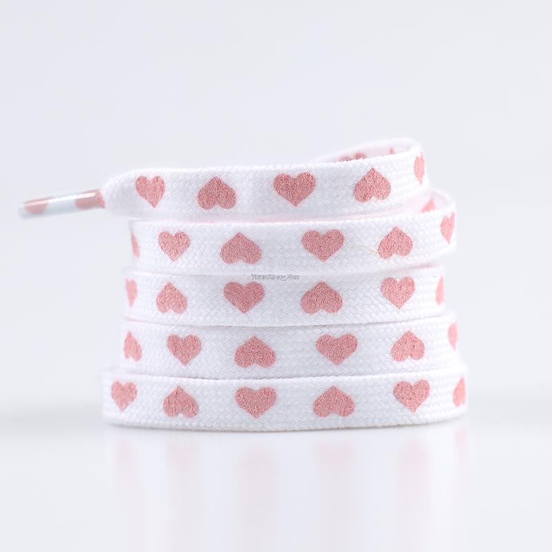 

Модные шнурки с сердечками, парусиновые кроссовки с высоким верхом, шнурки AJ/AF1 плоские шнурки шнурки для обуви 100/120/140/160/180 см 100cm