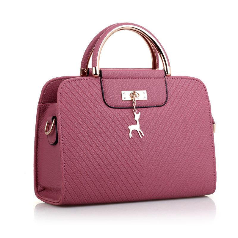 Women's bag, fashionable embossed handbag, simple deer bridal bag, single shoulder crossbody bag, hair replacement