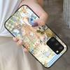 Cute P-PeterS Rabbit Phone Case For Samsung S26 S25 S24 FE S23 S22 S21 Plus S20 Ultra Note20Ultra Black Glass Cover