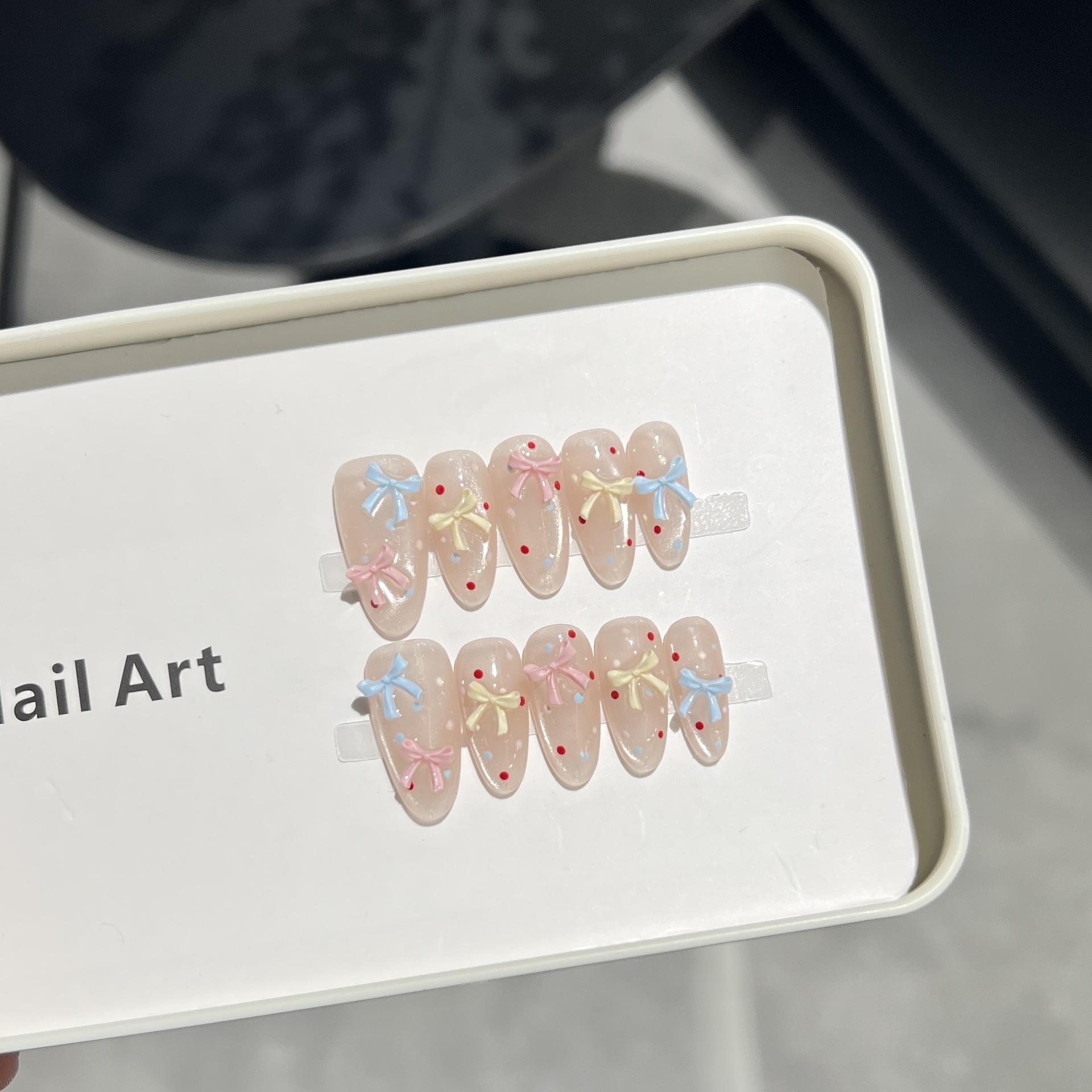 

Чистая ручная броня для ношения Высококлассный маникюр «Бабочка» Французский флеш-циркон Пудра Бриллиант Large L