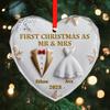 Acrylic Christmas Decorations Couples Crystal Pendant First Married Ornaments Bridal Shower Gifts For Bride Jewelry Accesso X0S4