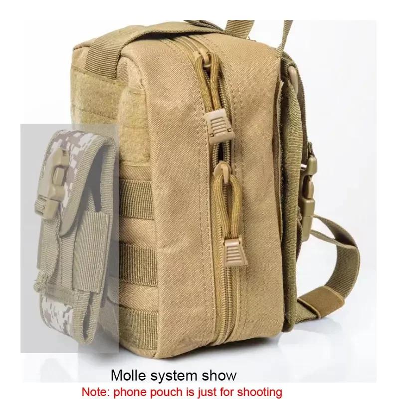Hunting Molle Pouch EDC Tool Bag Holder Outdoor Sports Travel Camping Hiking Accessories Organizer EMT Waist Pack Bags