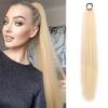 Long Straight Ponytail Extensions with Elastic Ties, Perfect for Elegant Everyday Wear And All Saints' Day Hair Additions