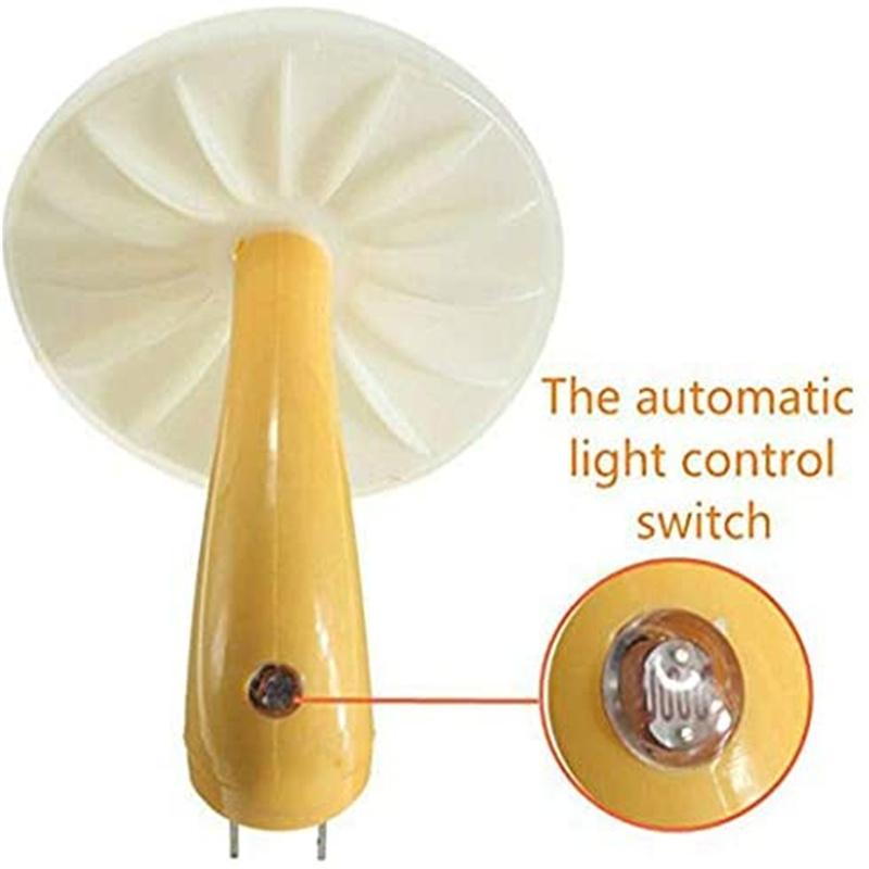 Lampki nocne LED w kształcie grzyba, automatyczne, czujnikowe, toaleta, dekoracja sypialni, lampy ścienne, czujnik sterujący oświetleniem, oświetlenie sypialni