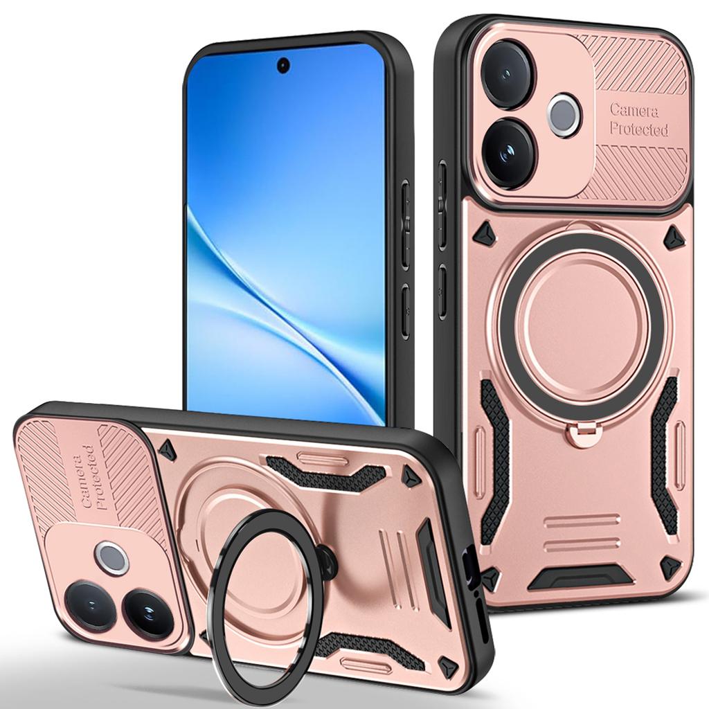 Magnetic Case For Vivo V60 Lite 4G / V60 Lite 5G Shockproof TPU + PC Phone Back Cover with Kickstand