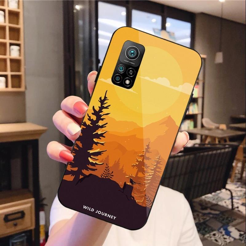 

Чехол для телефона Wild для Xiaomi 12 11T 10 9 Redmi Note 11 10 10S Pro Redmi 9 9A 8, черный стеклянный чехол для телефона из поликарбоната Redmi 9T