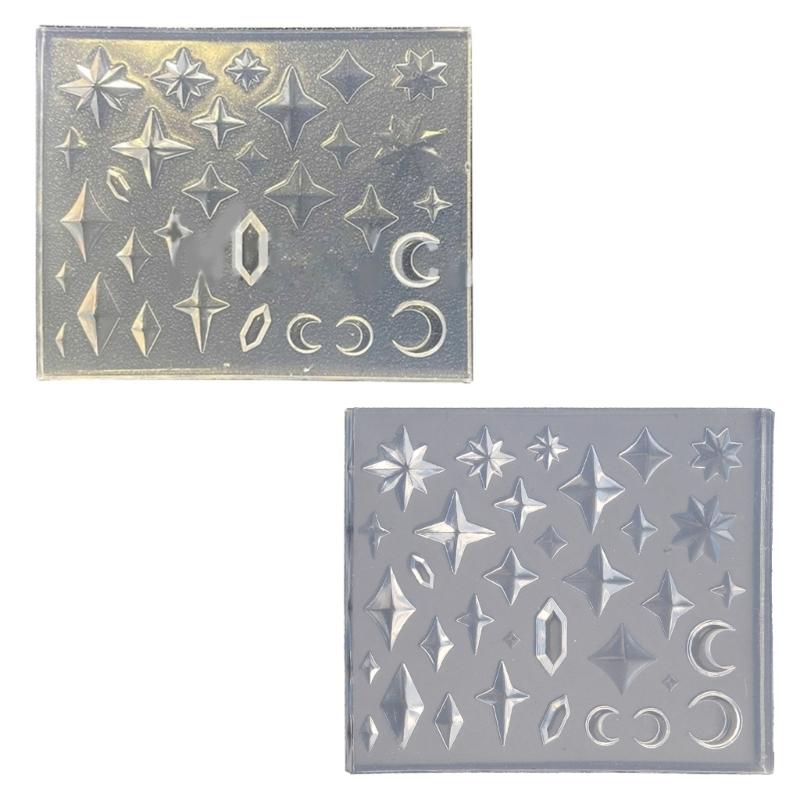 3D Gem Stone Epoxy Resin Molds DIY Jewelry Fondant Mould Cakes Decorating Tools Mini Candy Baking Mold Easy To Clean