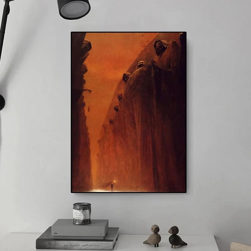 Zdzislaw Beksinski Fantasy Dream HD Canvas Painting Poster - Wall Art Decor Print