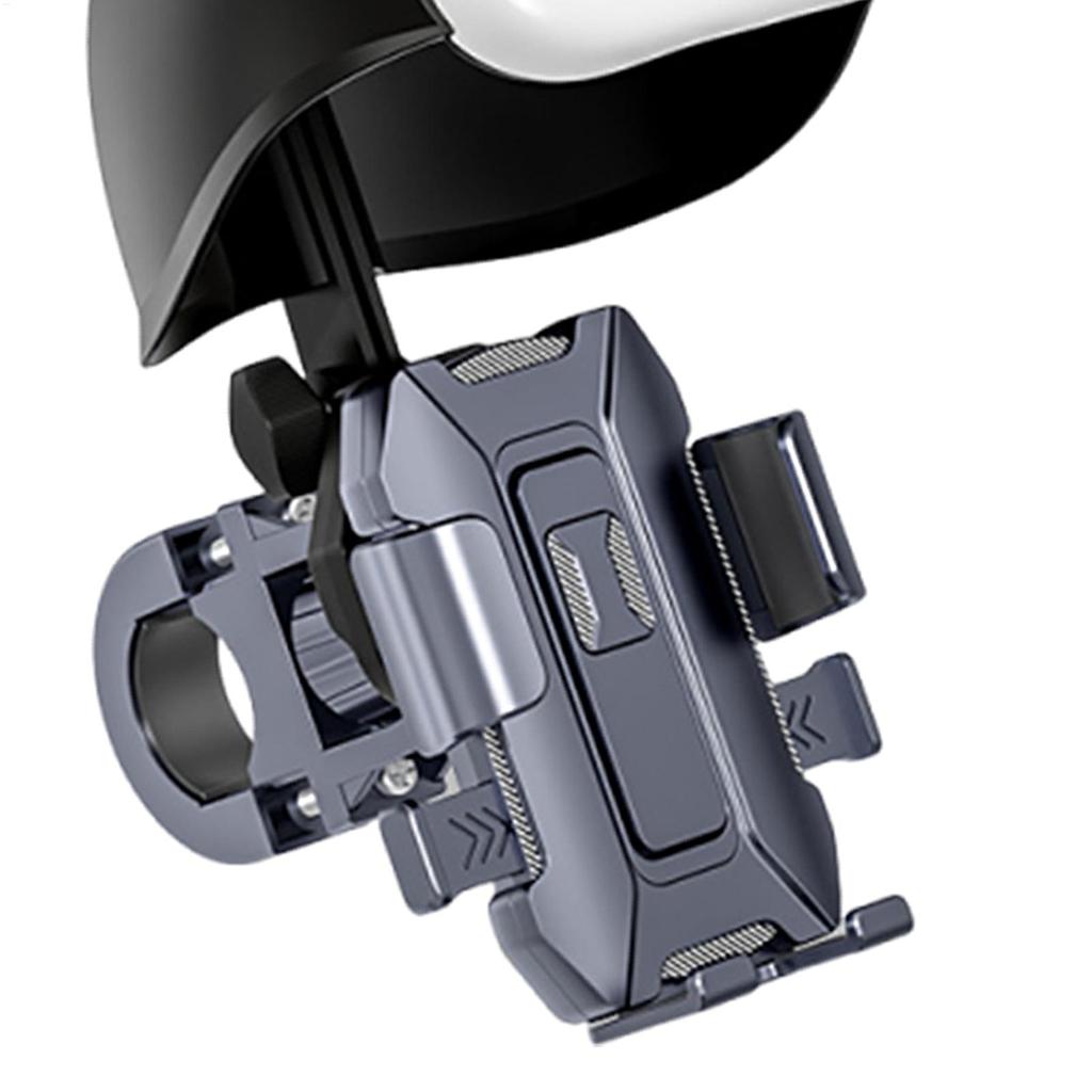 Motorcycle Phone Mount Cradle With Small Helmet Rainproof Handlebar Motor Phone Mount For Bike Motorbike Mountain Road Cycling