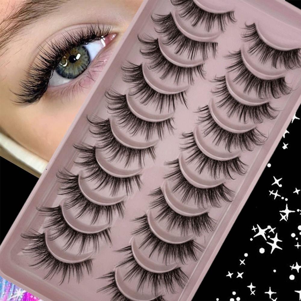 Long Natural False Eyelashes Fluffy Eye Lashes New Fake Lashes  for Women Beauty