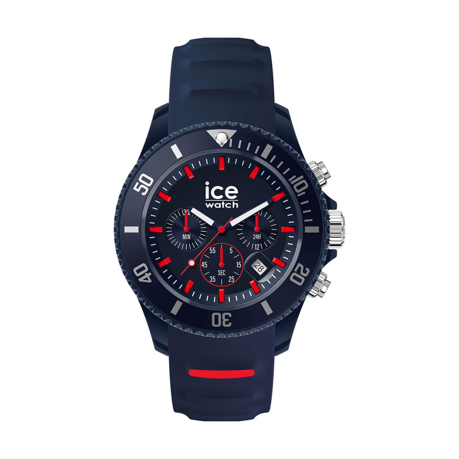 

Авторизованный дилер [Ice-watch] Мужские часы Ice Watch 021425 ICE Chrono Темно-синий Красный Средний 40 мм Хронограф