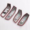 For MG HS 2020-2024 ABS Carbon Fiber Car Windows Lift Switch Panel Cover Trim Interior Accessories