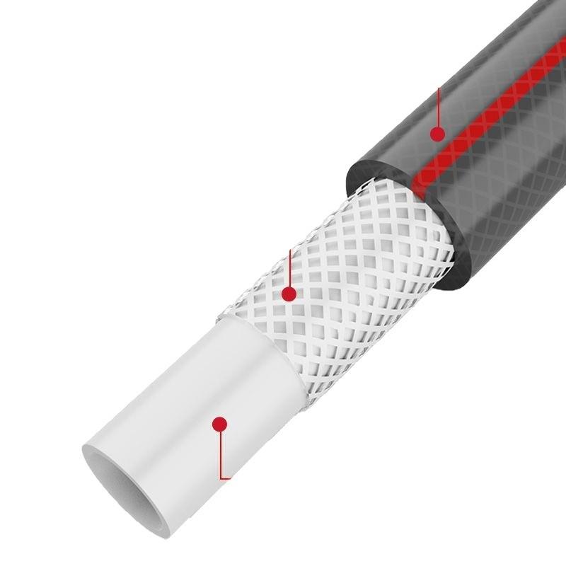 Hochdruckwasserschlauch mit Düse und Aufbewahrungsgestell für Autowäsche und Garten