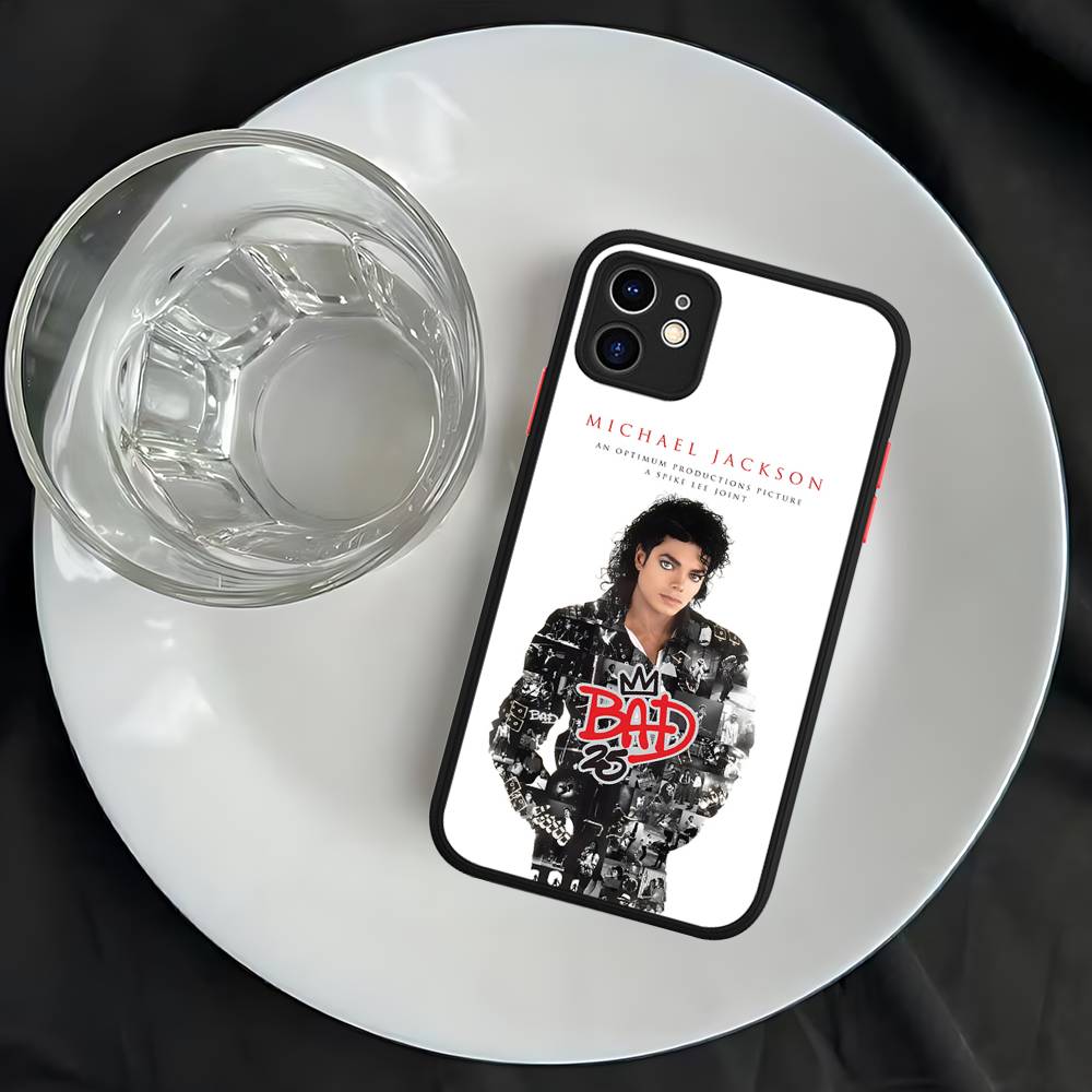 80s Pop Singer M-Michael J-Jackson Matte Transparent Phone Cover For IPhone Case 16 15 14 13 12 11 Pro Max X XS Max Plus
