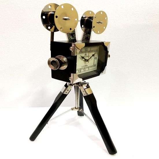 Brass Table Wooden Stand Projector Clock Nautical Style Maritime Ship Desk Clock Home Decor