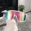 One-Piece Large-Frame Cycling Glasses, Uv-Proof Sunglasses, Men'S Cycling Outdoor Sports Sunglasses, Women'S