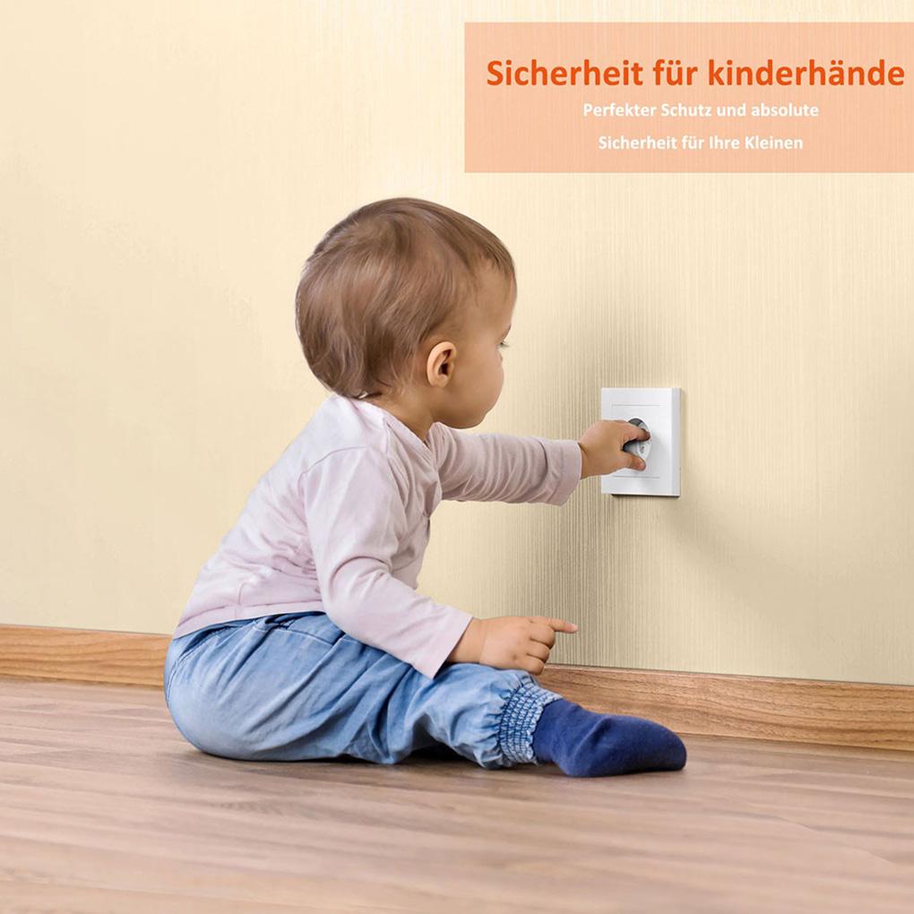 10/20pcs EU Child Safety Electrical Outlet Cover Plugs for Power Socket Guard Baby Protection Anti Electric Shock