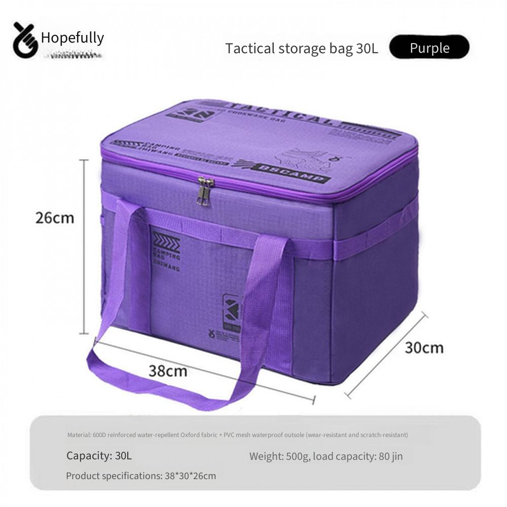 Outdoor Folding Storage Box, Camping Picnic Equipment Organizer, Large Capacity Tactical Storage Bag for Tableware & Kitchen Utensils