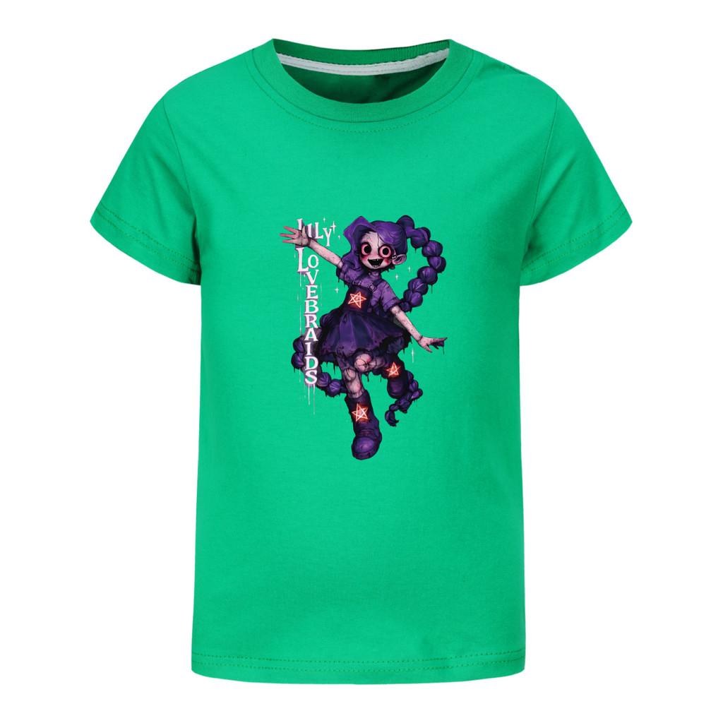 5583 T-shirt in Cotone a Maniche Corte Lily Lovebraids per Bambine e Ragazze