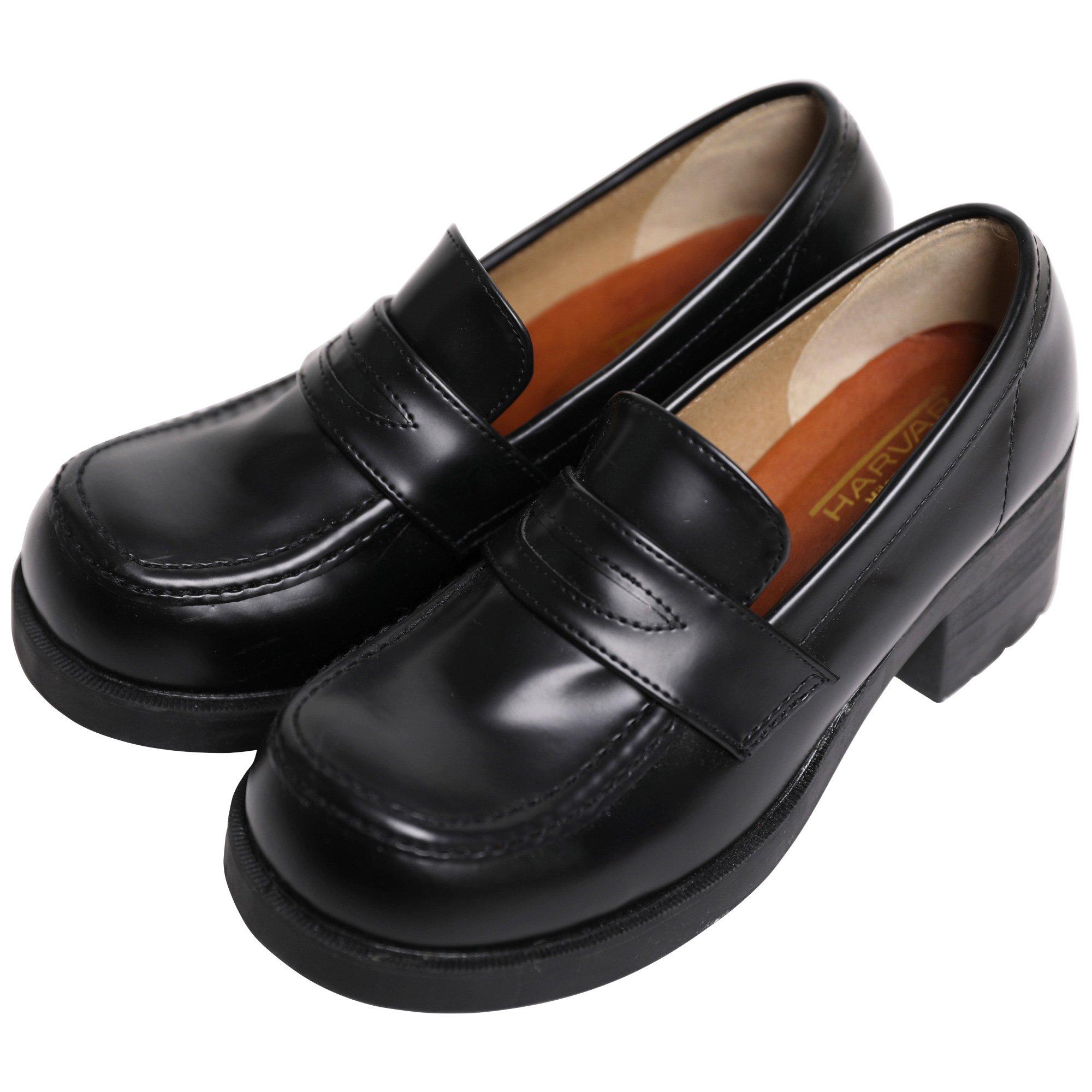 

platform platform formal [Arisana] Loafers, shoes, girls, loafers, black, junior, shoes, 23.0cm чёрный