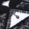 Gothic See Through Shrug Tops Grunge Aesthetic Black Flare Sleeve Crop Top Women Streetwear Vintage Punk Sexy Clothing