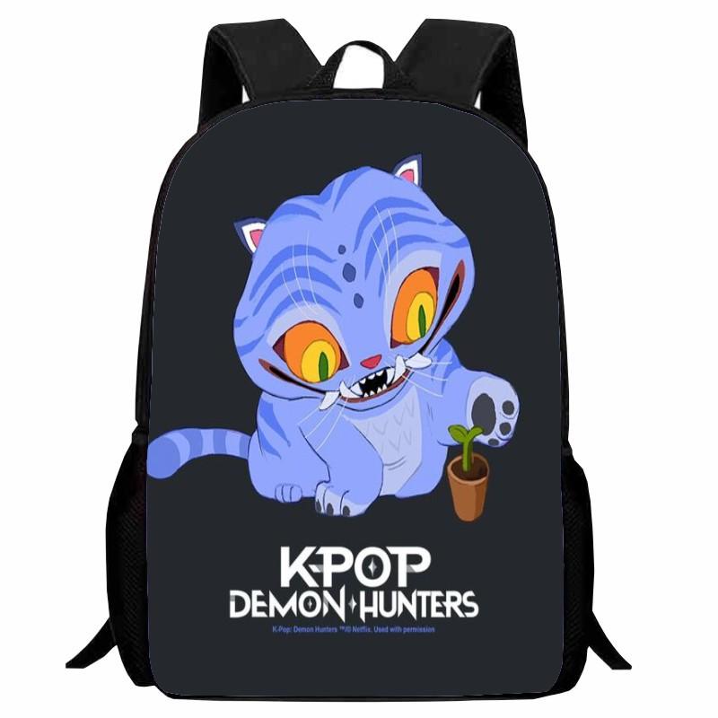 New Printed Witch Hunter K-POP Student Backpack, Elementary School Cartoon Huntrix Kpop Backpack