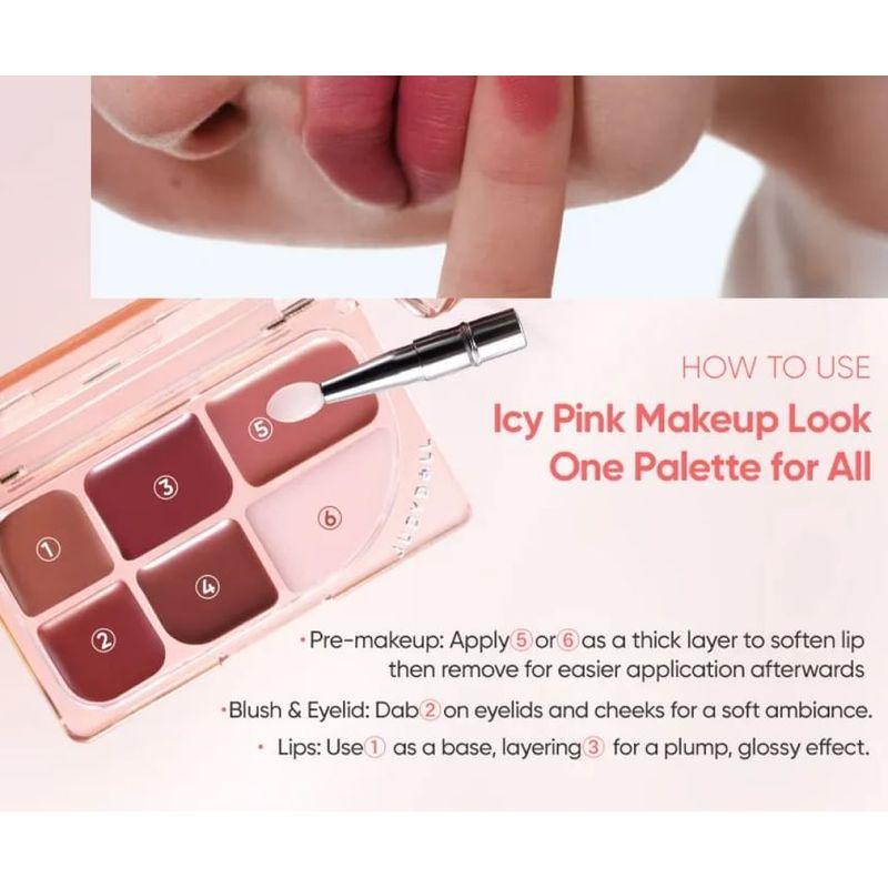 Judydoll - 6-Color Multi-Use Lip Palette - 2 Style