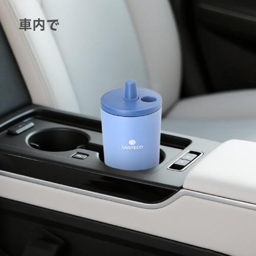 SANTECO Tumbler with Automatic Pop-Up Tube, Stainless Steel, Wide Mouth, Vacuum Insulated, Keeps Drinks Hot or Cold, with Lid, 750ml Capacity, for Gir